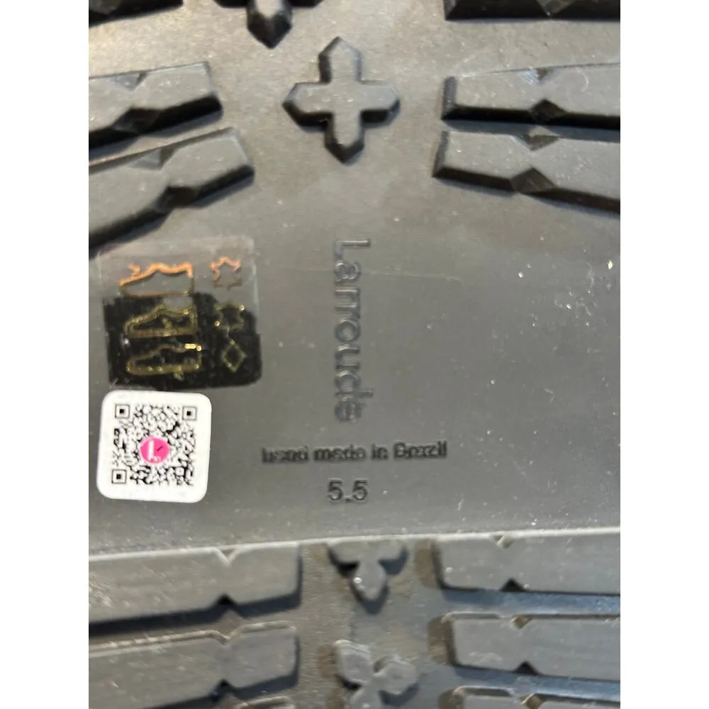 Larroude Jordan Low Combat Boots Kidskin Leather Ivory Violet Size 5.5 or 6 NIB White - Image 12