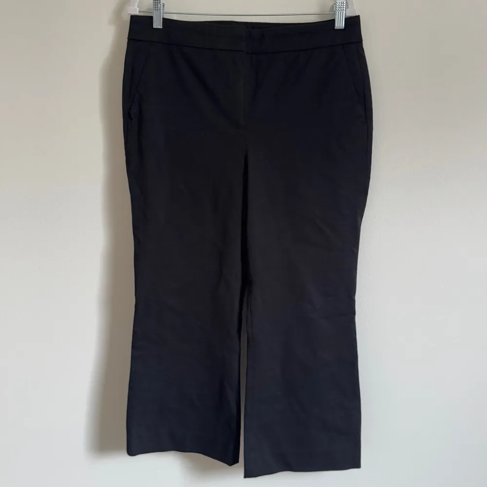 J. Crew Hayden Kickout Crop Pant Dress Pant Black Size 12 Bi-Stretch AJ420 - Image 3