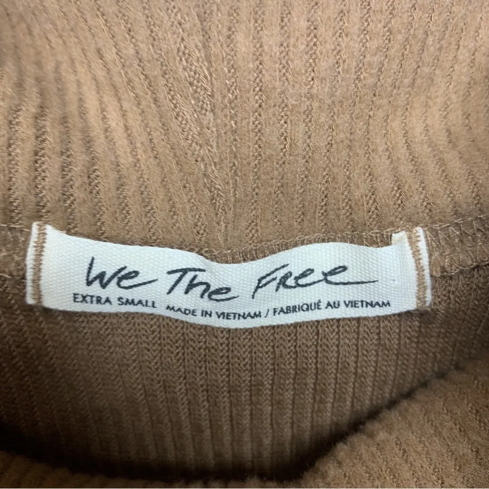 We the Free Snow Bunny Off Shoulder Cowl Neck Ribbed Sweater Size XS - Image 11