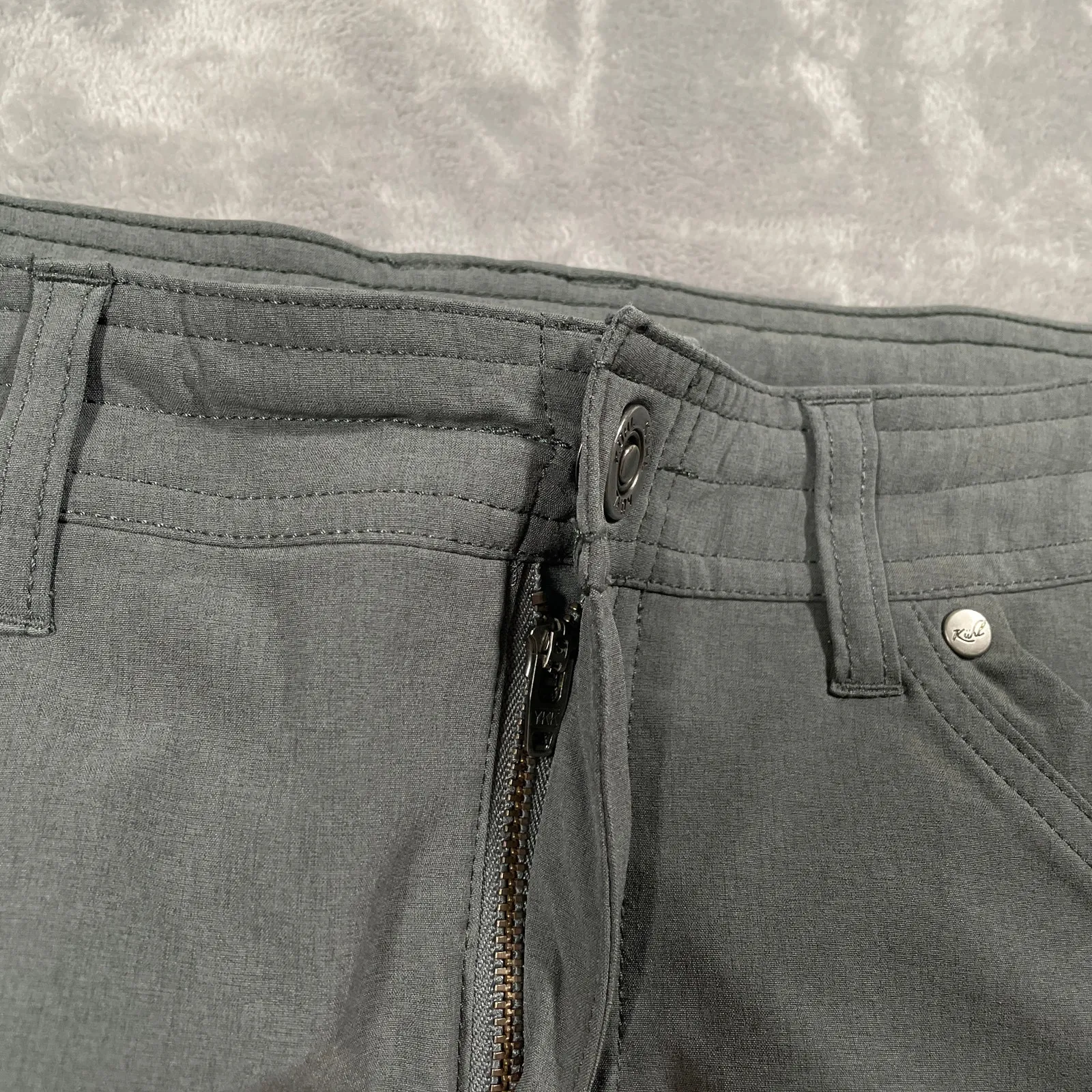 Kuhl Pants 10 Grey Freeflex Roll Up Stretch Hiking Trekking Outdoor Climbing - Image 7