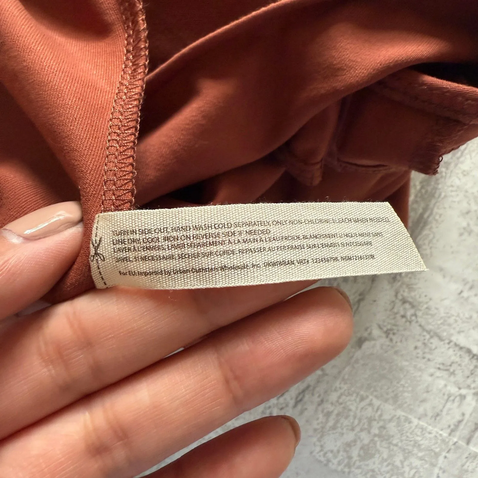 Free People Cappuccino Scoopneck Seamless Stretch Bodysuit Minimalist Layer Sz L - Image 4