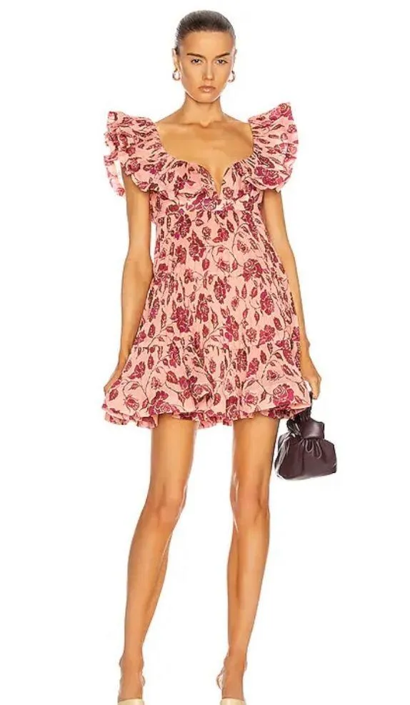 NWT zimmermann Lovestruck pleated dress - Image 4
