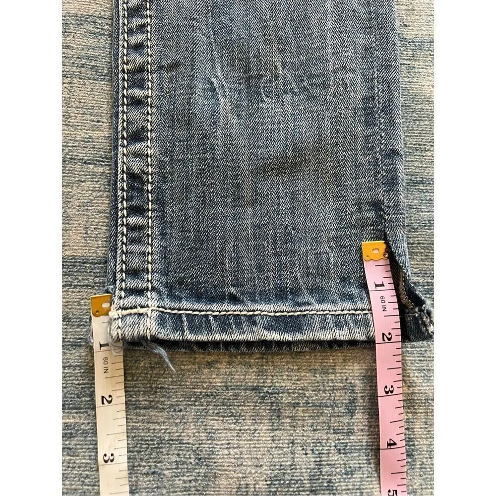 Miss Me Mid Rise Skinny Rhinestone Embroidered Embellished Jeans 28 - Image 7