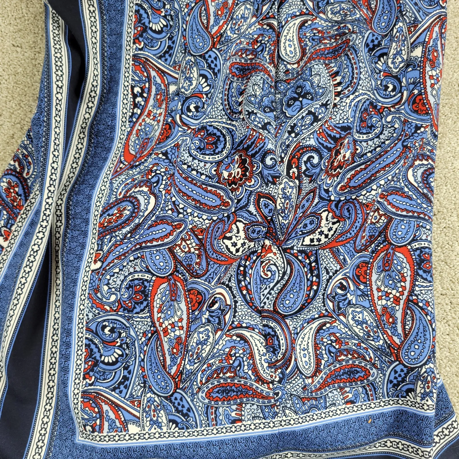 Talbots‎ Womens Skirts 12 Green Blue Paisley Pencil Straight Stretch Lot of 2 - Image 12