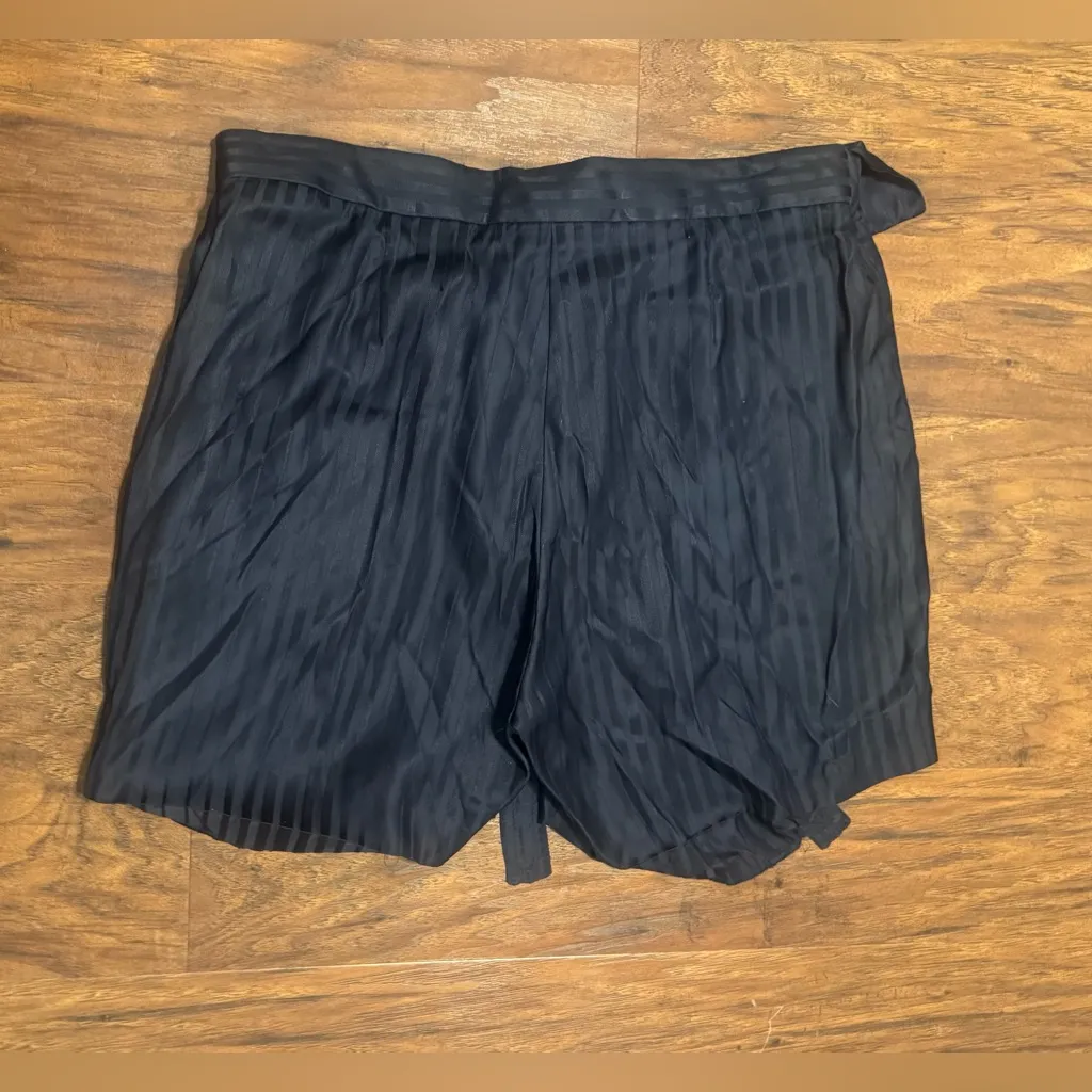 Stella McCartney Silk Striped Shorts Wrap Tie Front Luxe NWT 44 US Med *Read* - Image 3