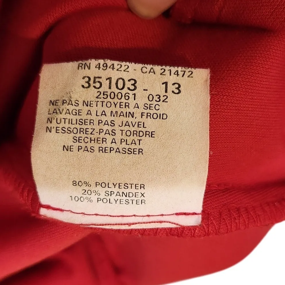 Vintage Jessica McClintock for Gunne Sax Red One Shoulder Evening Formal Dress 6 - Image 7