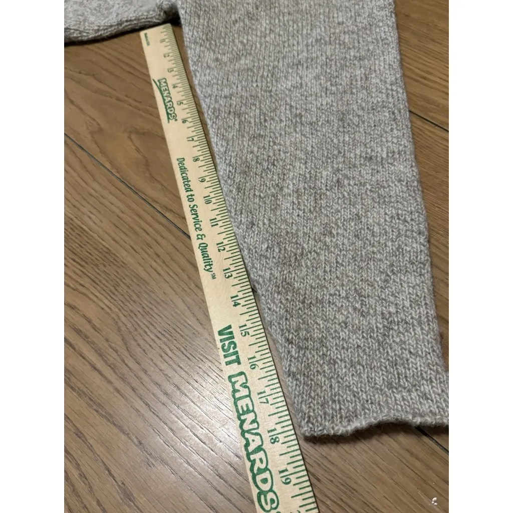 Winona Women's Cardigan Sweater Wool Blend Oatmeal Made‎ In USA Size Large VTG - Image 9