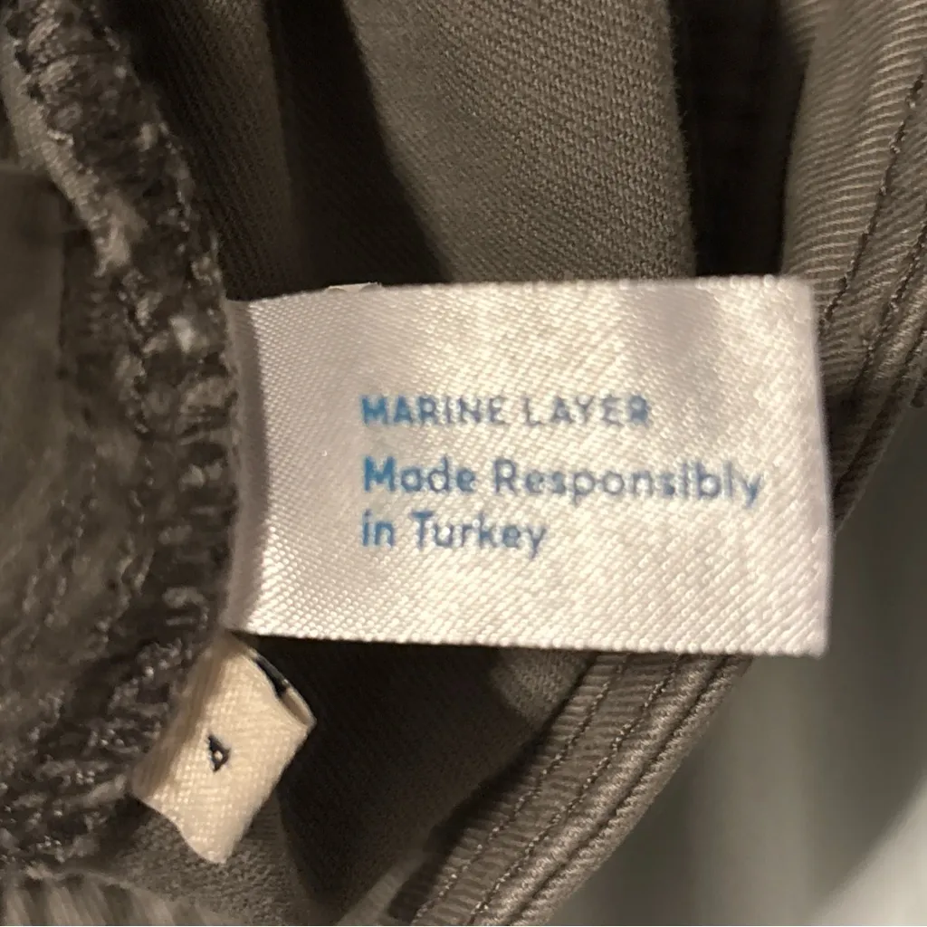 Marine Layer Women’s Bridget Crop Pant Size 4, Dusty Olive Style 14650 EUC - Image 4