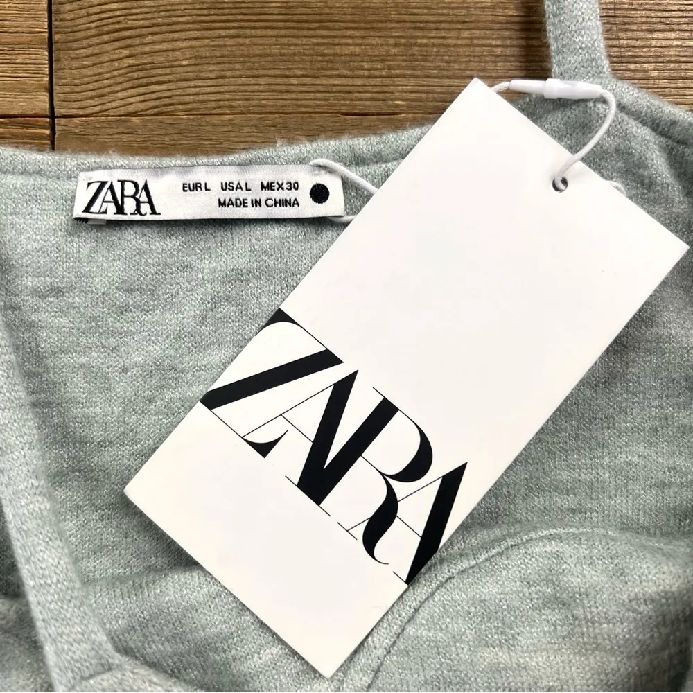 NWT Zara Plush Bralette Crop Top - Image 3