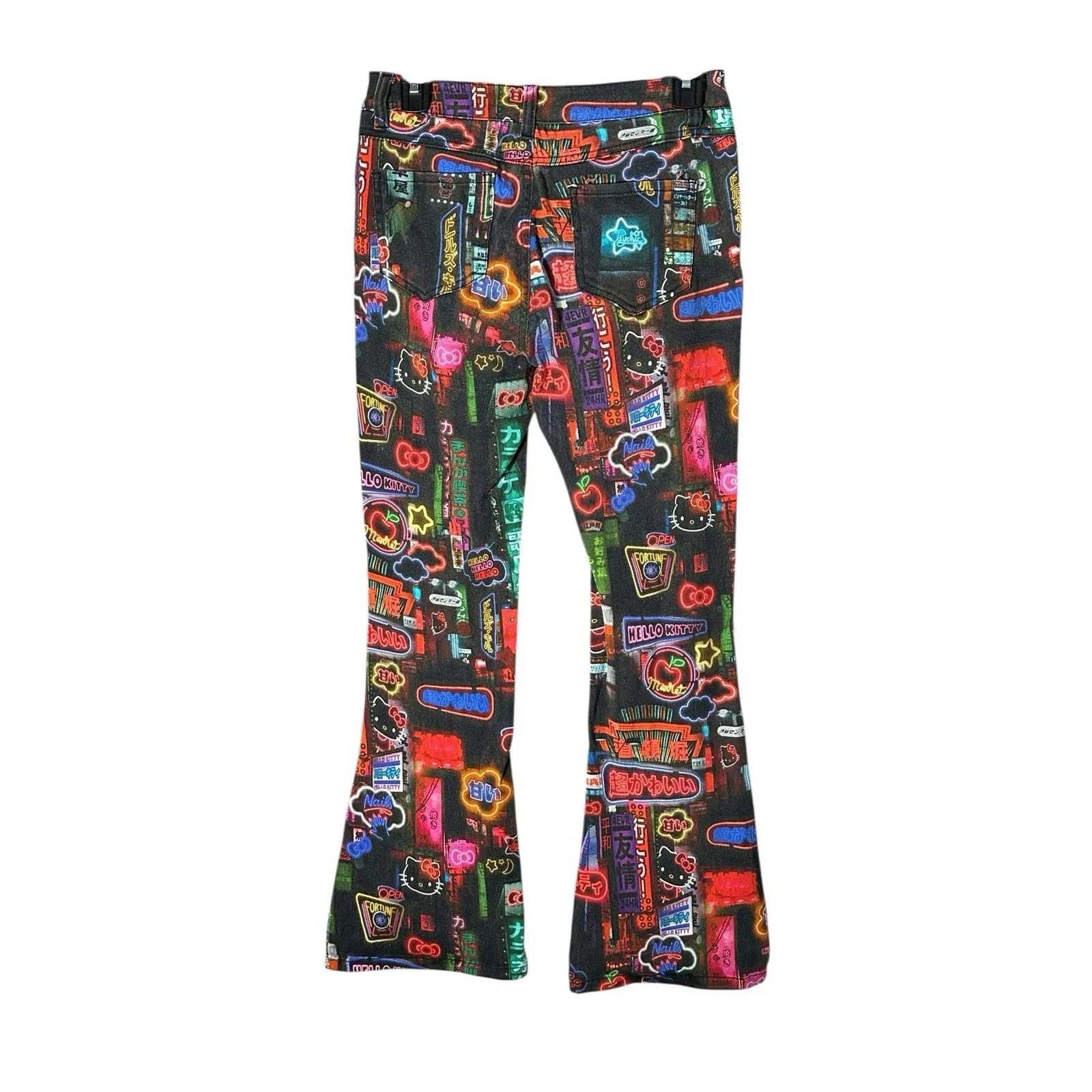 Hello Kitty X Dolls‎ Kill Pixel City Jeans Small Teen Neon Sign Sanrio #T12-8 - Image 3