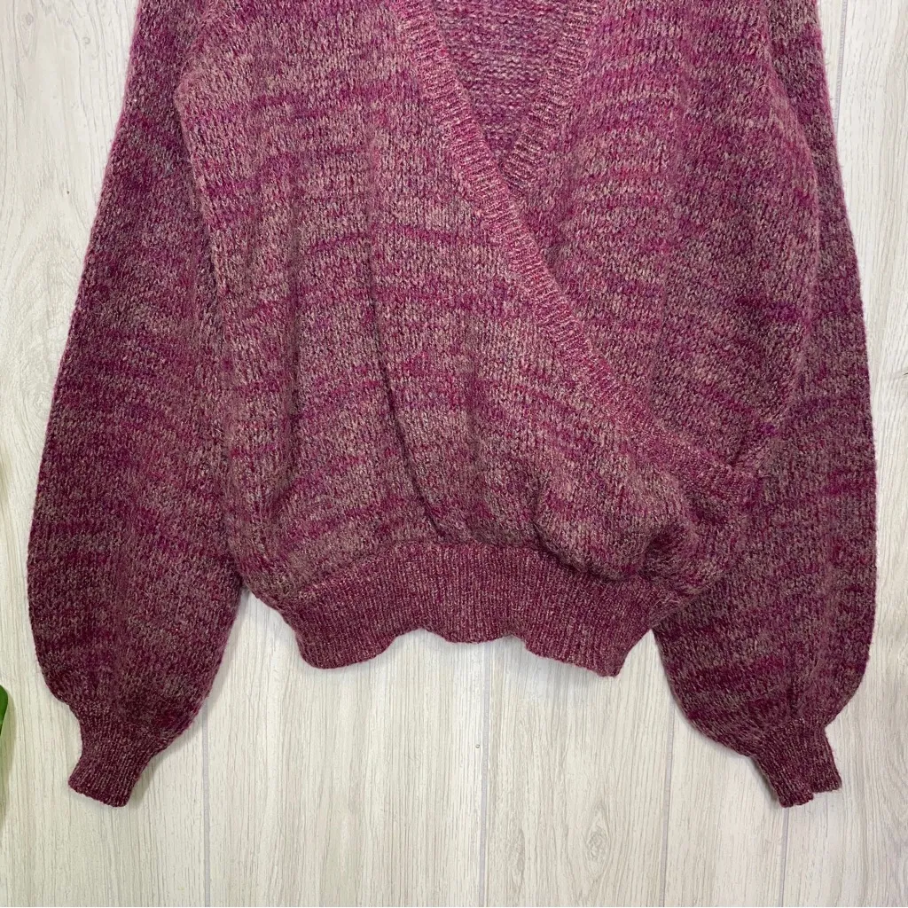 Free People Karina Wrap Sweater Wool Mohair Alpaca size XS Extra Small - Image 5