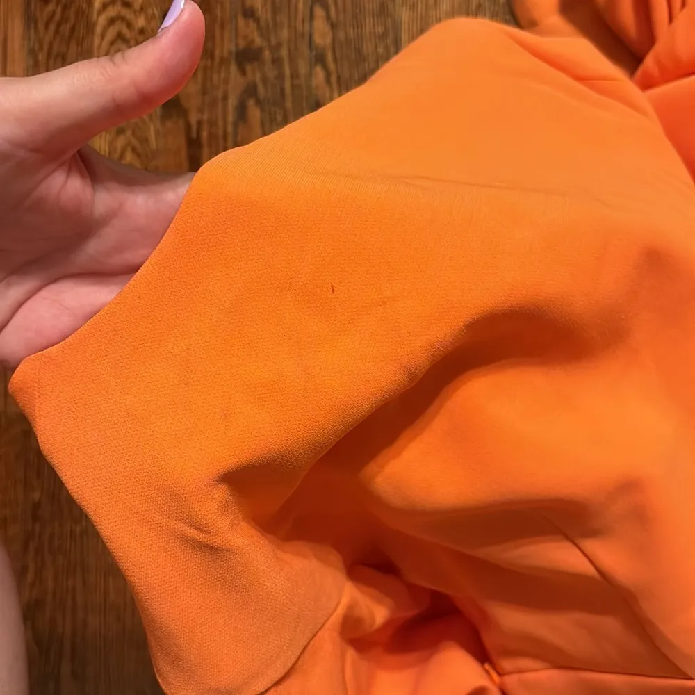 ALC Issa Vivid Orange Cutout Long Sleeve Floor Length Gown - Image 6