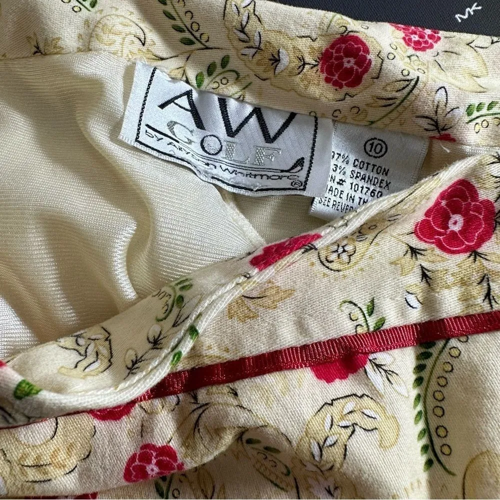 Allyson‎ Whitmore AW Golf Yellow Floral Skort - Image 6