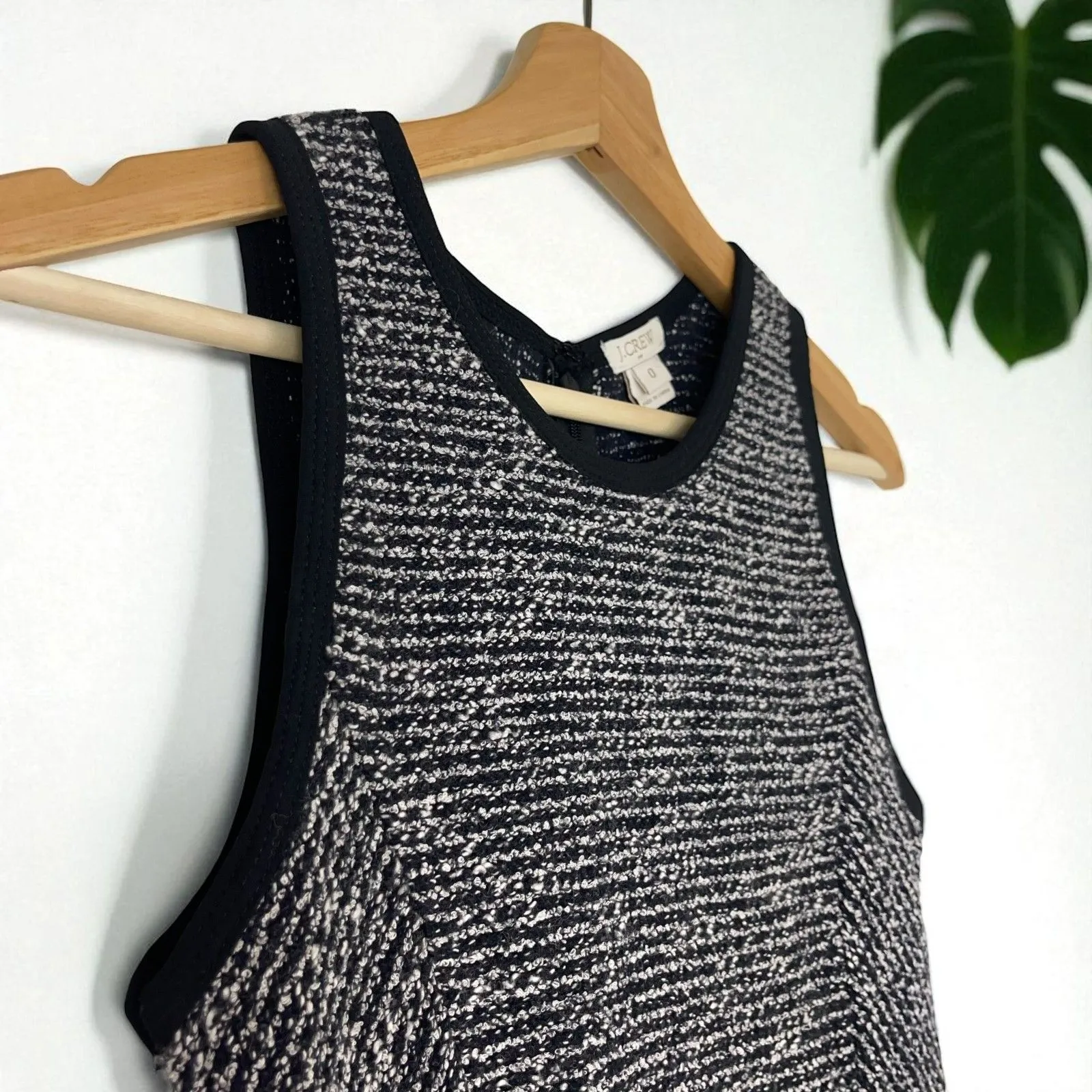 J. Crew Sleeveless Tweed Flare Dress - Image 10