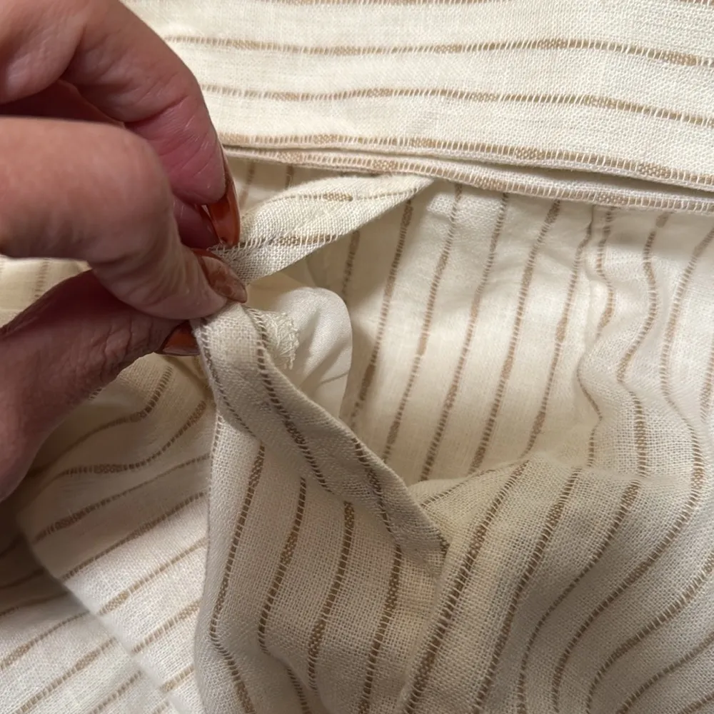 Lane Bryant NWT linen blend belted wide leg pants plus size woman 28 - Image 8