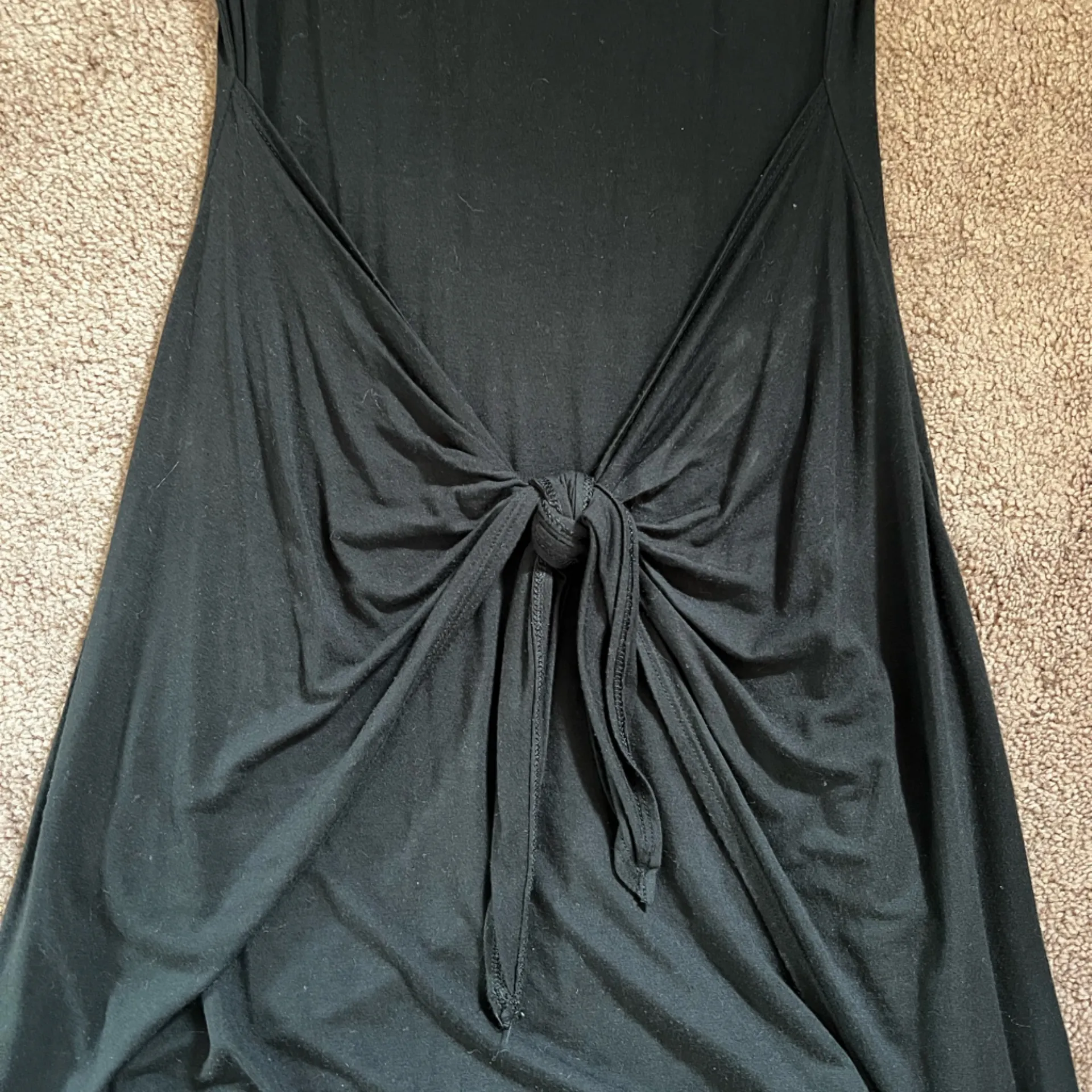 Aritzia Babaton Jersey Knit Mini Body Con Dress with Tie Detail - Image 2