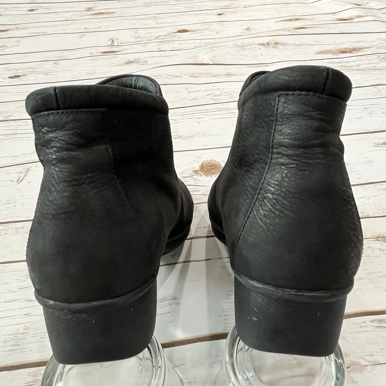 Dansko Leather Ankle Bootie Boot Shoe Women EU 42 US 11.5 12 Chelsea Lee Nubuck - Image 9