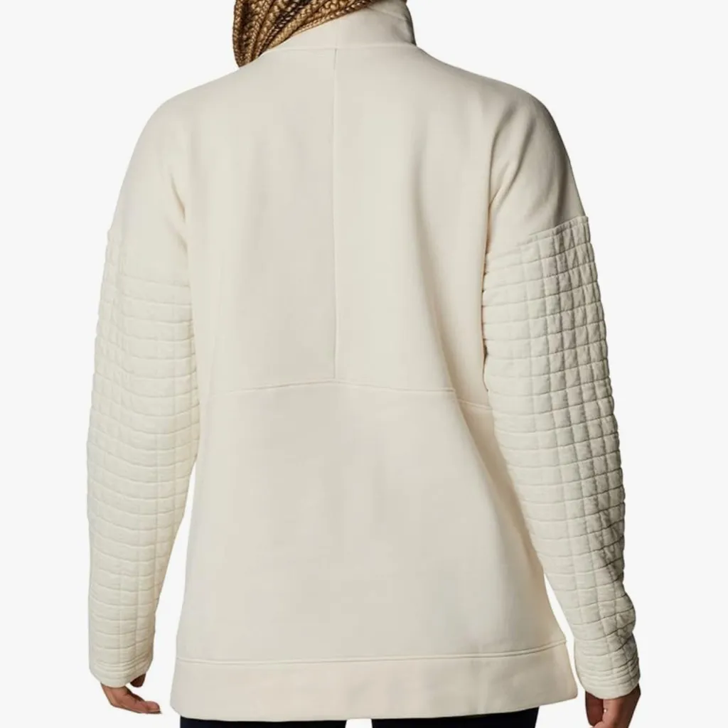 Columbia Women’s Sunday Summit Oversized Funnel Pullover Oatmeal Size XS - Image 2