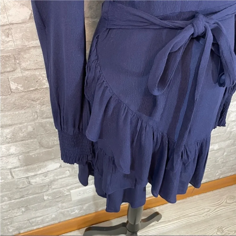 Aqua Navy Ruffle Dress - Image 4