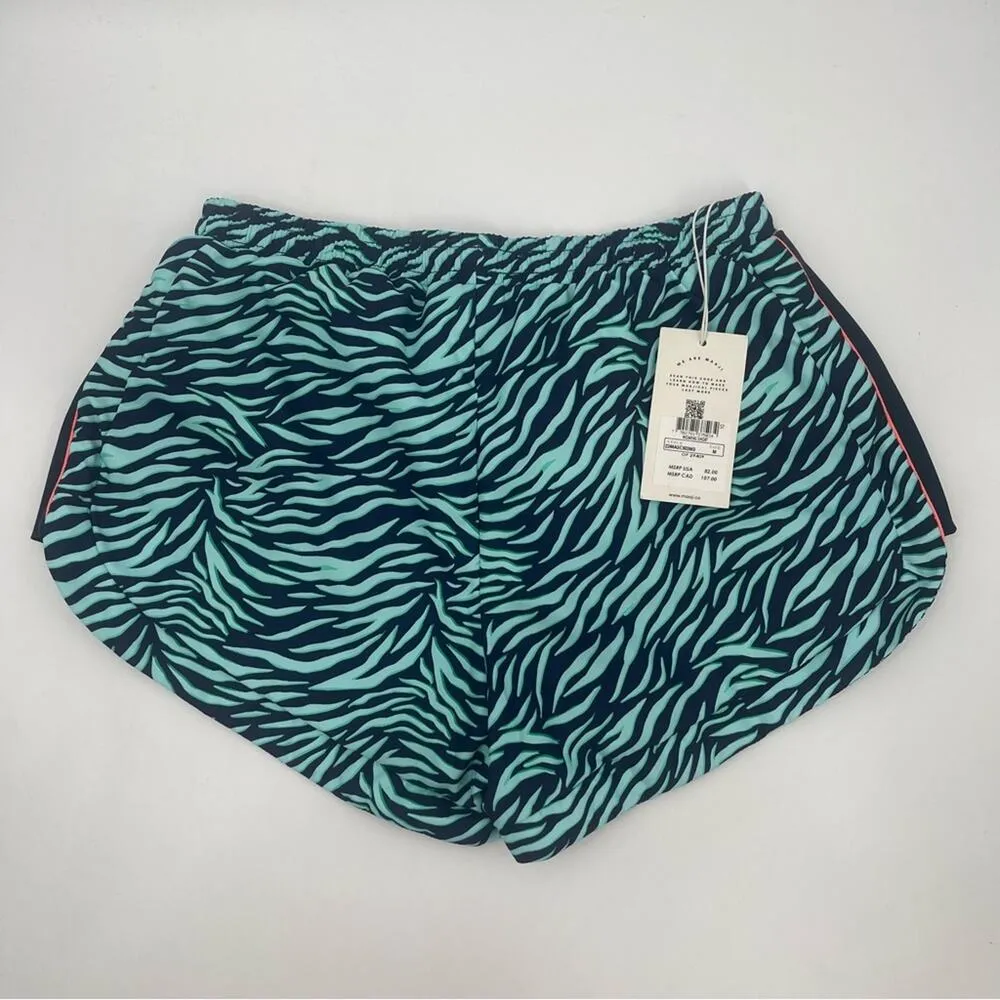 MAAJI Shorts Zebra Active Gym Beach Swim Athletic Interior Liner Size Medium NWT - Image 2