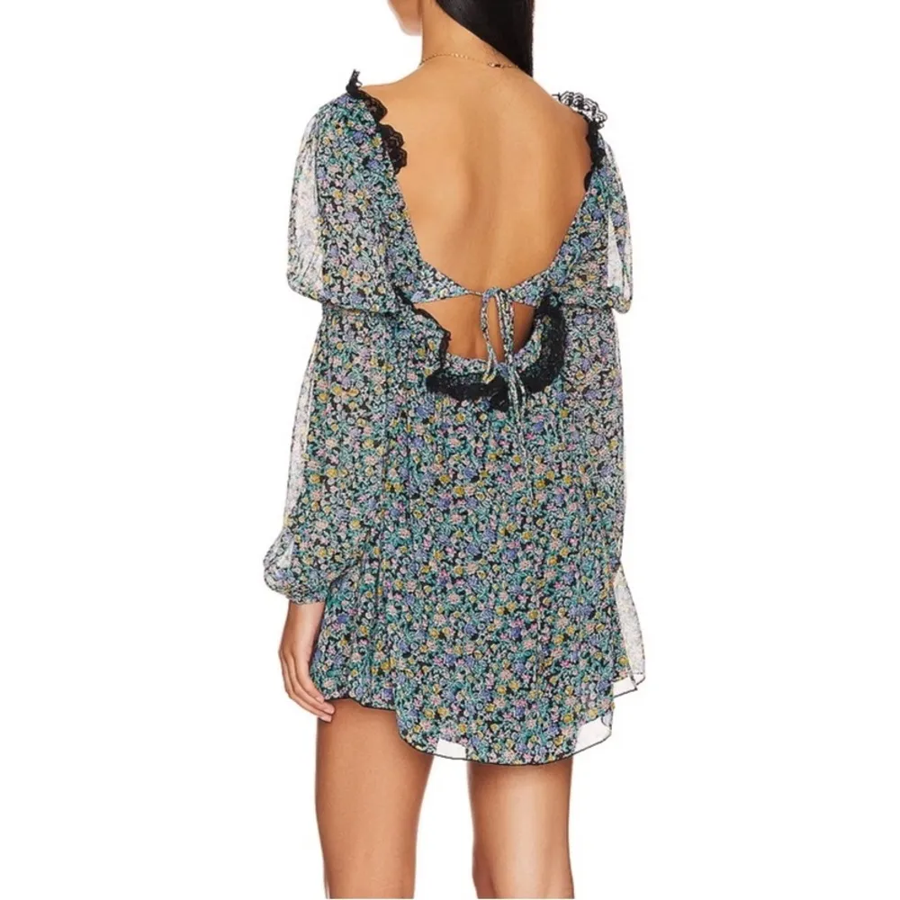 FREE PEOPLE Floral Pennie Mini Babydoll Dress - Image 2