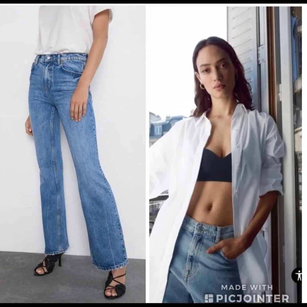Zara NWT flare bootcut high rise Jeans - Image 6