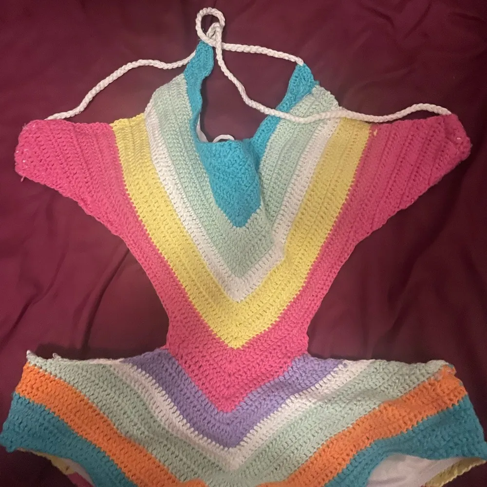 Knitted crochet one piece swimsuit - Image 6