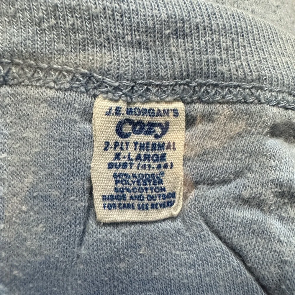 Vintage Two Piece Light Blue Pajama Set JE Morgan Top La Dees Bottoms XL Size L - Image 13