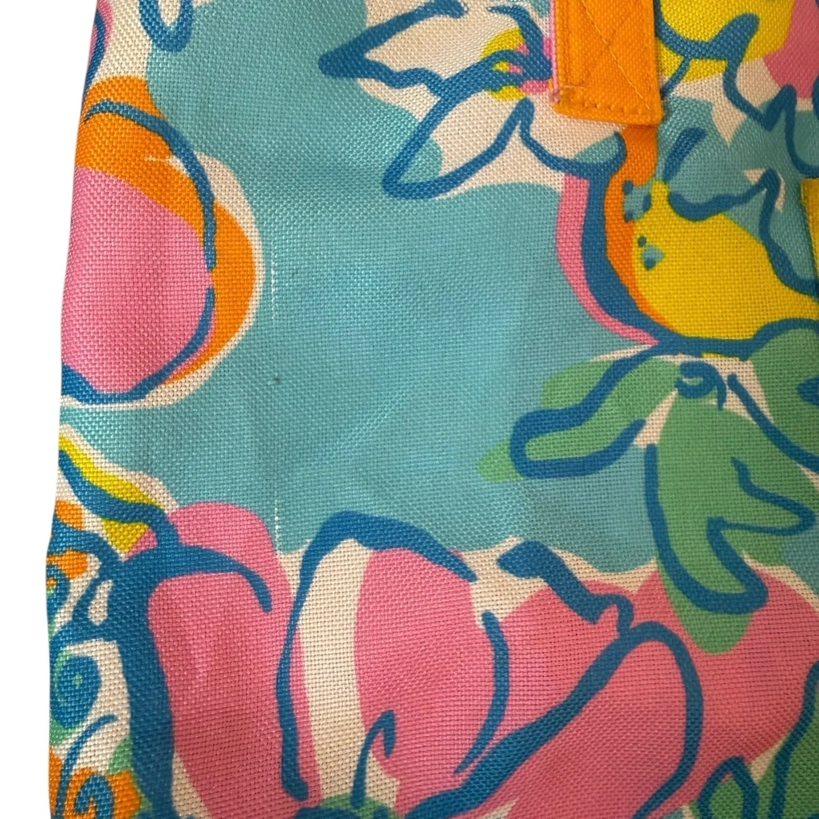 Lilly Pulitzer for Estee Lauder Tropical Print Tote Bag Colorful Floral Beach - Image 8