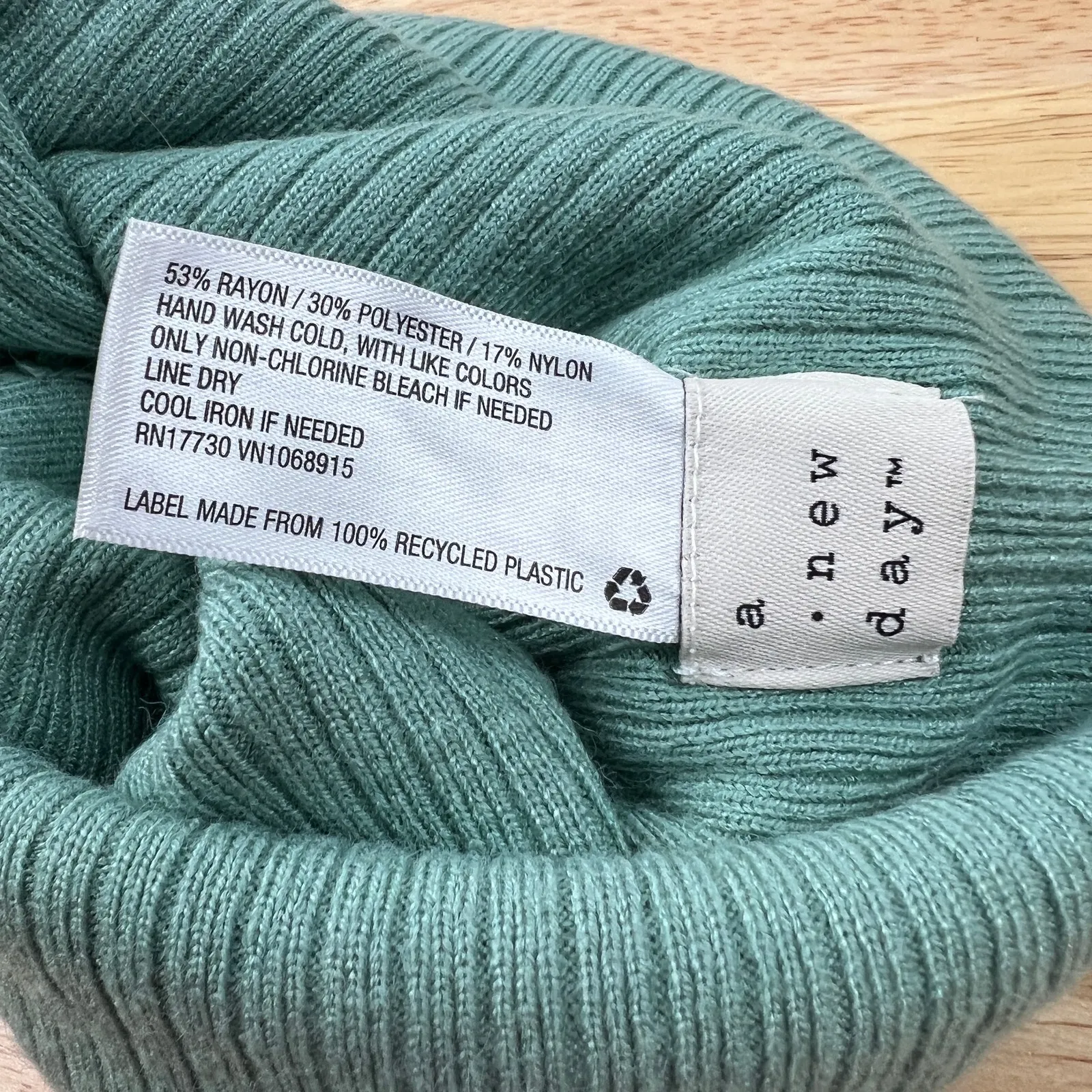 A New Day Women's Light Green Ribbed Winter Hat - NWT - Image 3