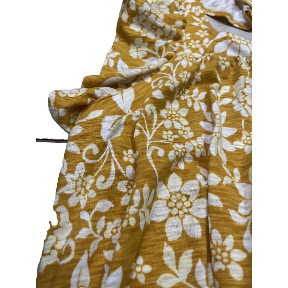 Lauren Conrad Floral Ruffle Sleeveless Tank Top 4X Women's Plus Shirt Mango Sumr - Image 4