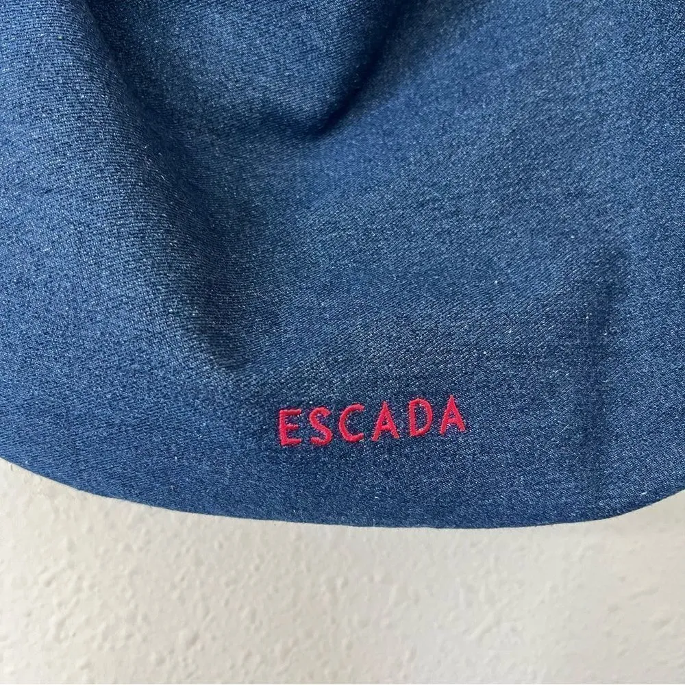 Escada Ibiza Hippie Denim Shoulder Bag Blue - Image 5