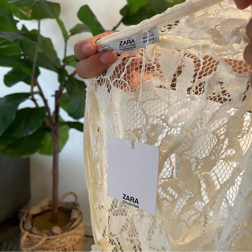 Zara | White Lace Maxi Cover Up - Image 3