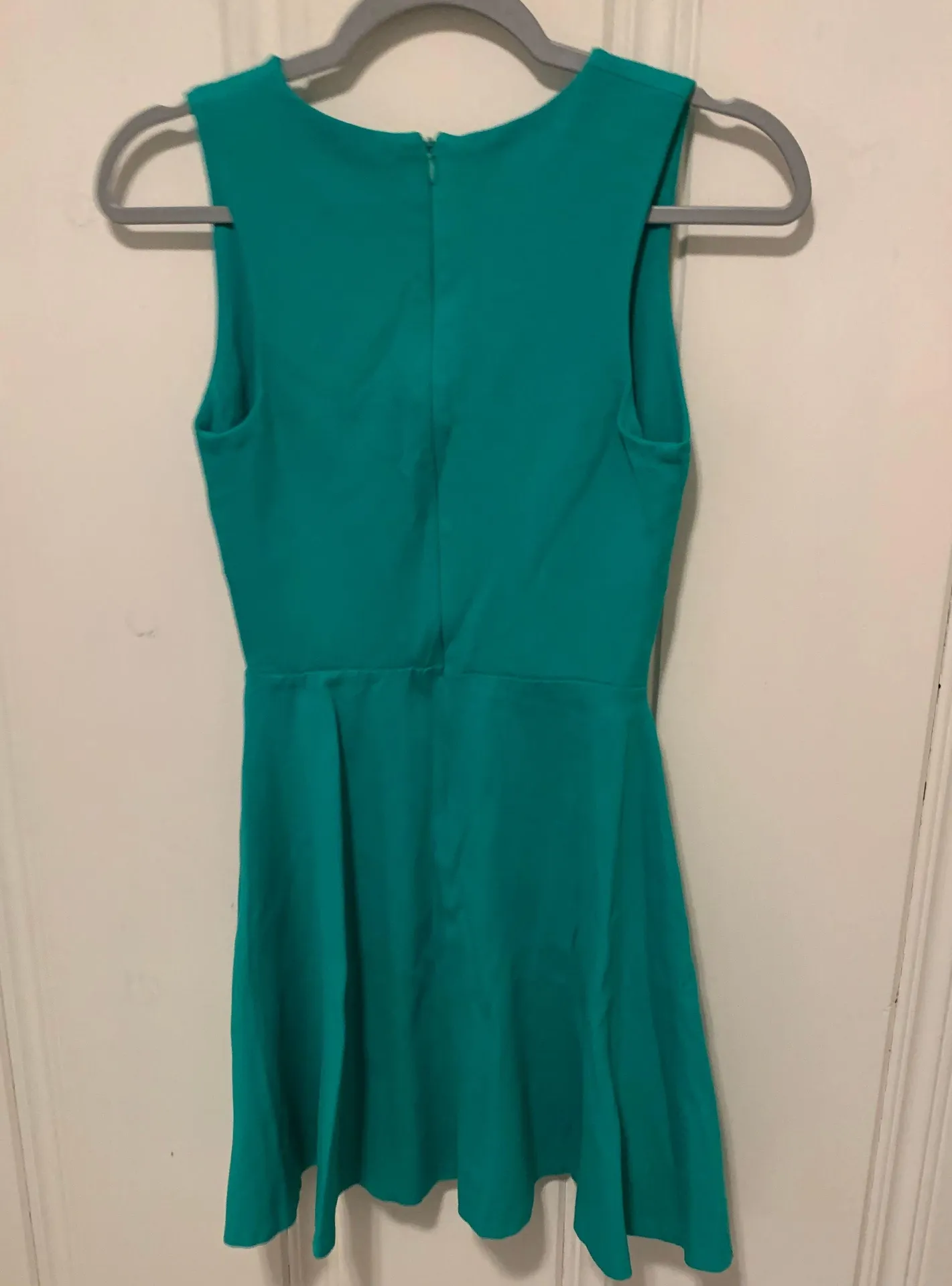 Love Ady Mint Aqua Green Scallop Trim Fit & Flare Formal Party Dress Small EUC - Image 2