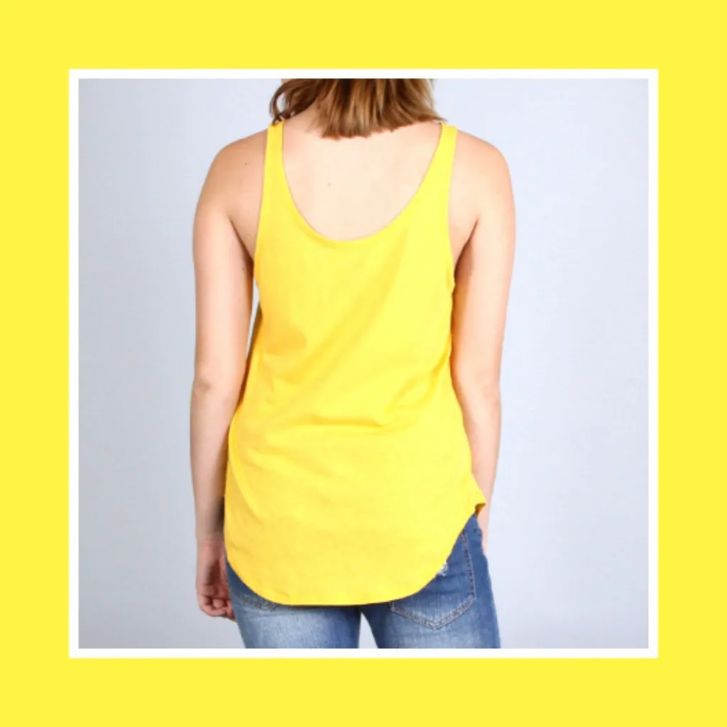 🆕‎ LA Lakers NBA Basketball Champs Tank Top Shirt Womens S Small NWT Yellow - Image 4