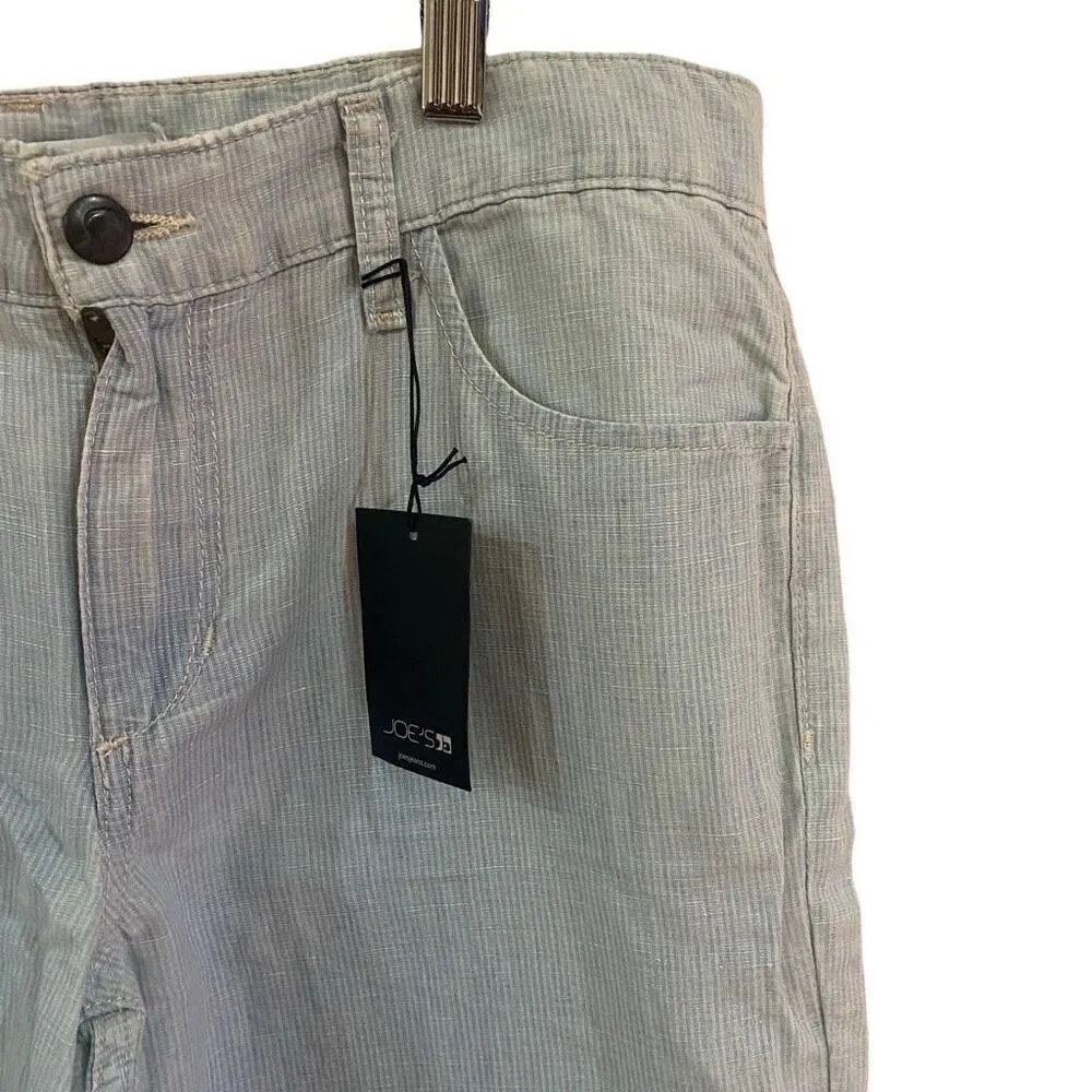 Joes NWT size 28 Slim fit blue striped linen pant - Image 3