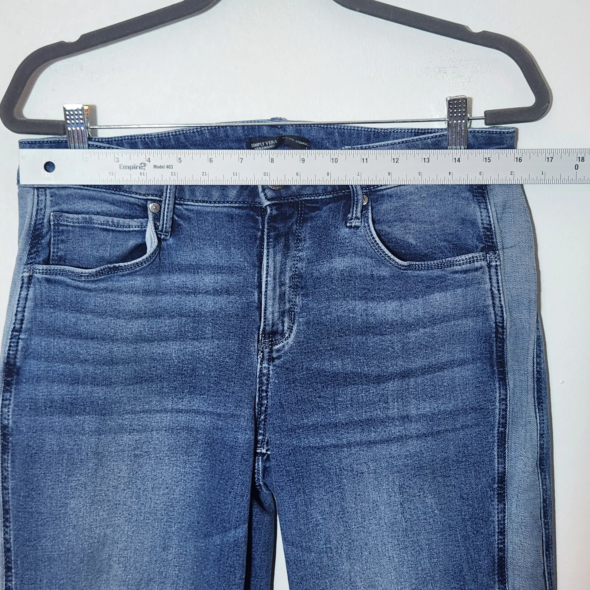 Simply Vera Vera Wang Mid-Rise Straight Leg Jeans Size 8 - Image 6