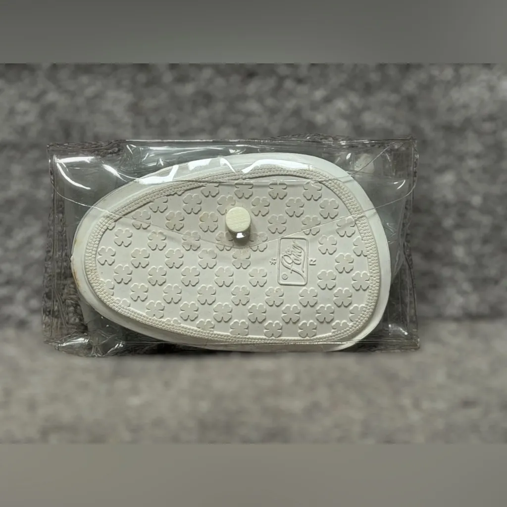 Vintage 60s Shoemate Clear Rain Shoe Covers Mid Century Mod High Heels Women 7/8 Size 7.5 - Image 4