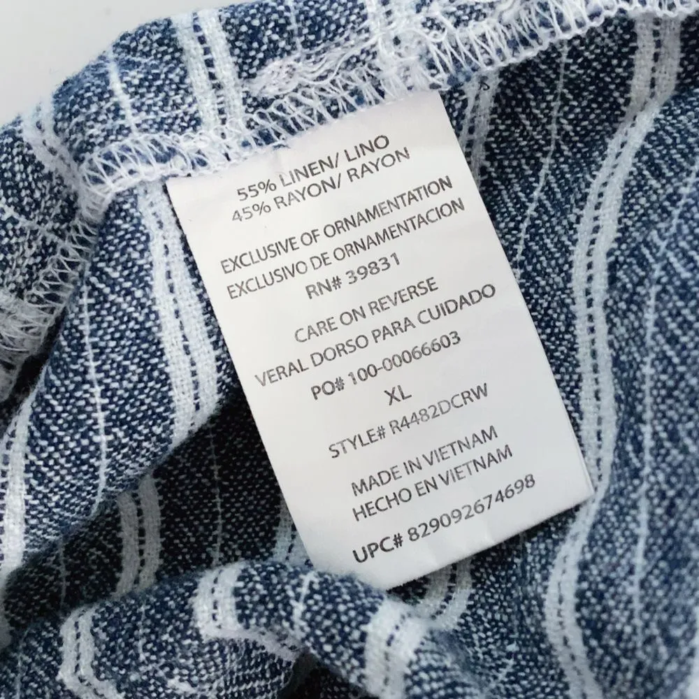 Rewind XL Striped lounge shorts adjustable Drawstring - Image 8