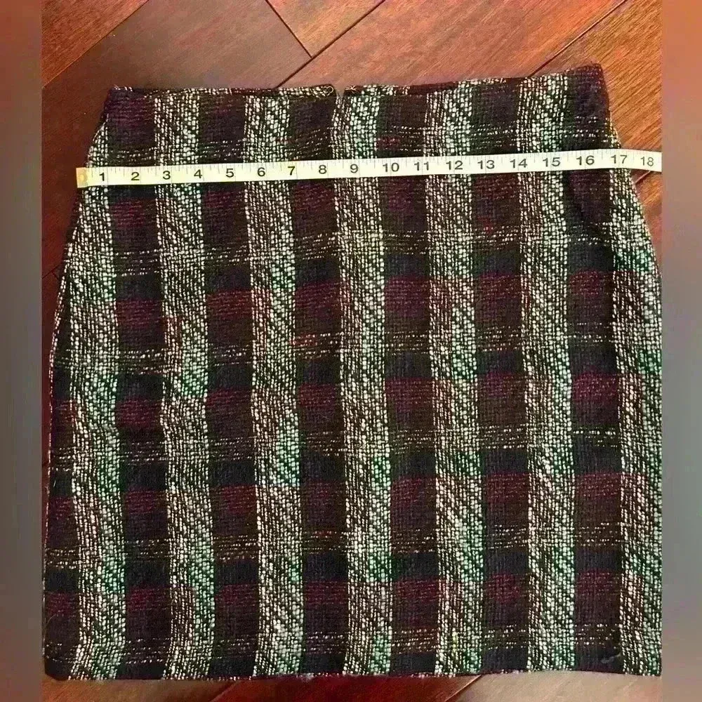 Loft Outlet Women’s Twill Skirt Plaid Lined Size 8 - Image 5
