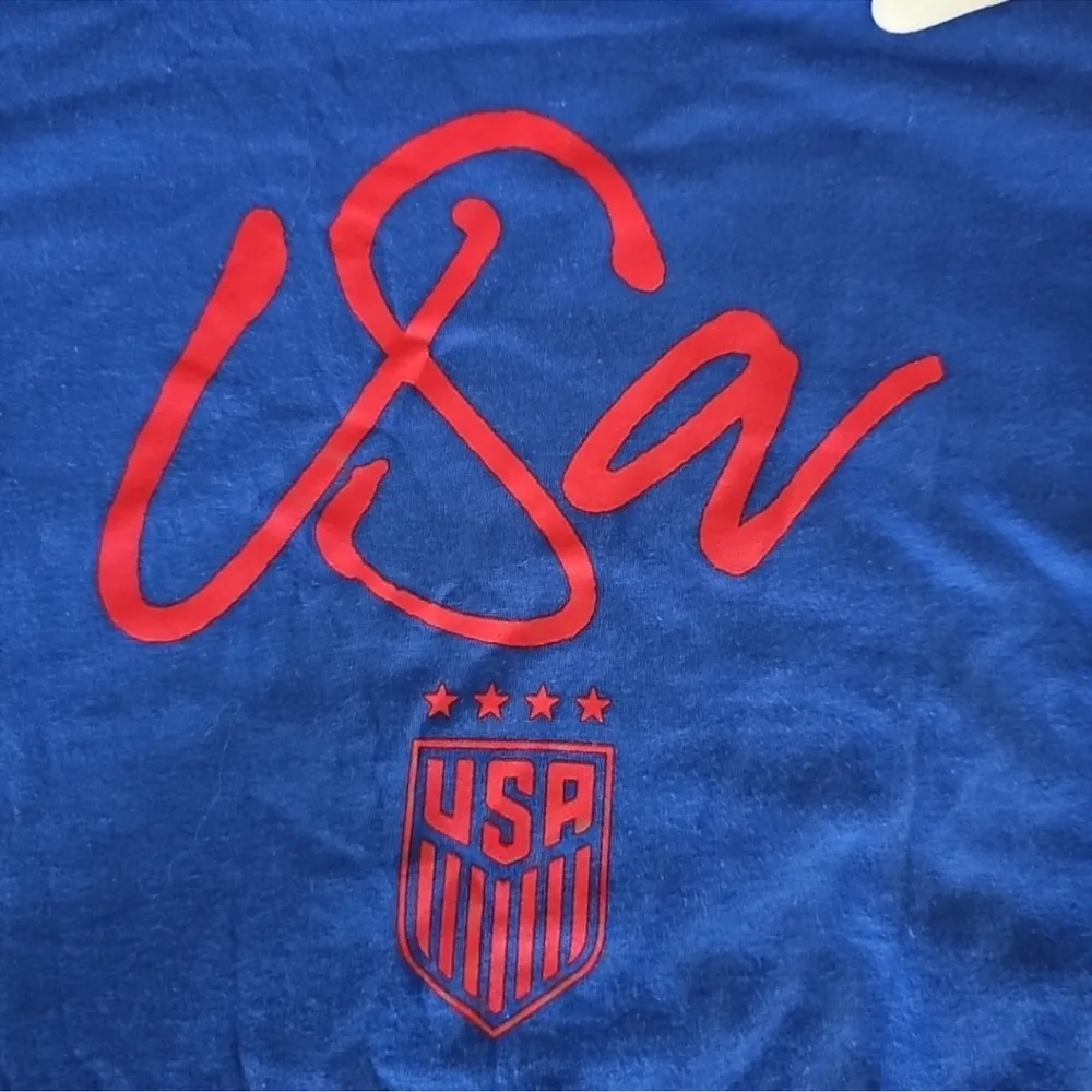 Nike USA Soccer Women's T Shirt Blue W11942 Short Sleeve New - Image 3