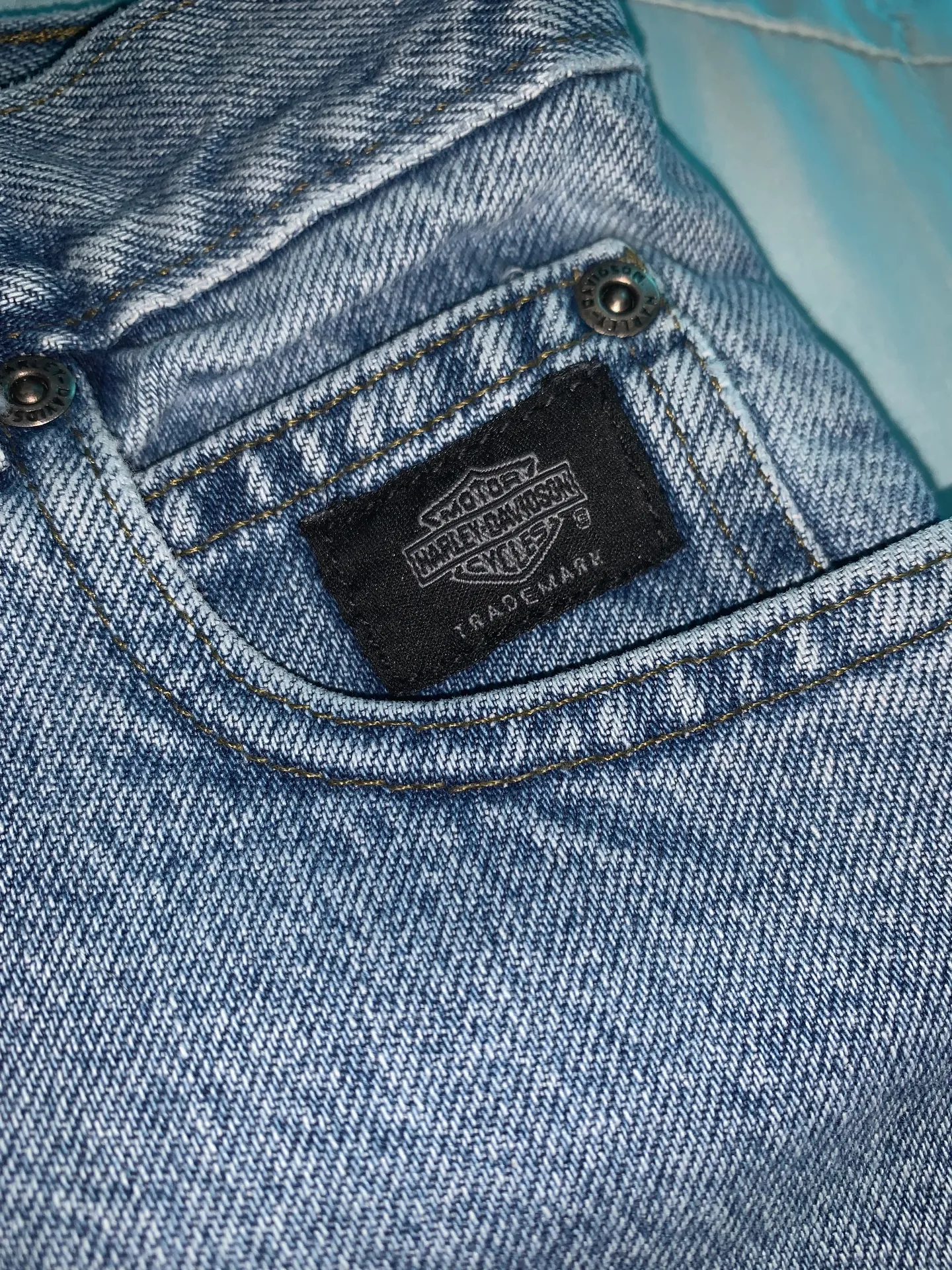 Harley Davidson Denim  Shorts - Image 4