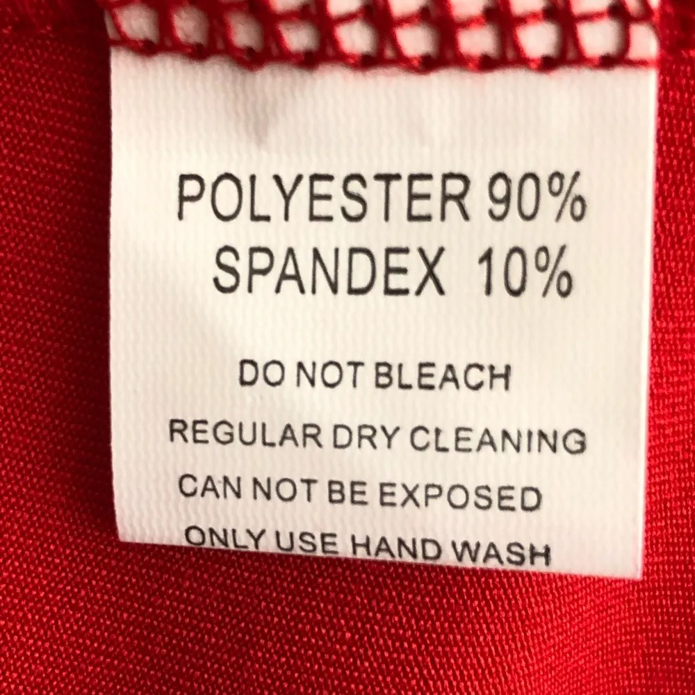 Red Short Sleeve Dress/Top with Ruched Sides Size undefined - Image 7