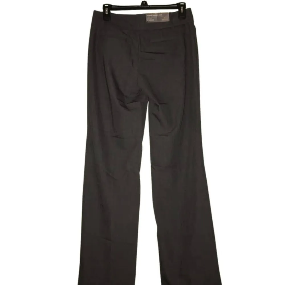 DAISY FUENTES CHARCOAL HEATHER GRAY SLIMMING TROUSERS SIZE 2 AVERAGE - Image 2