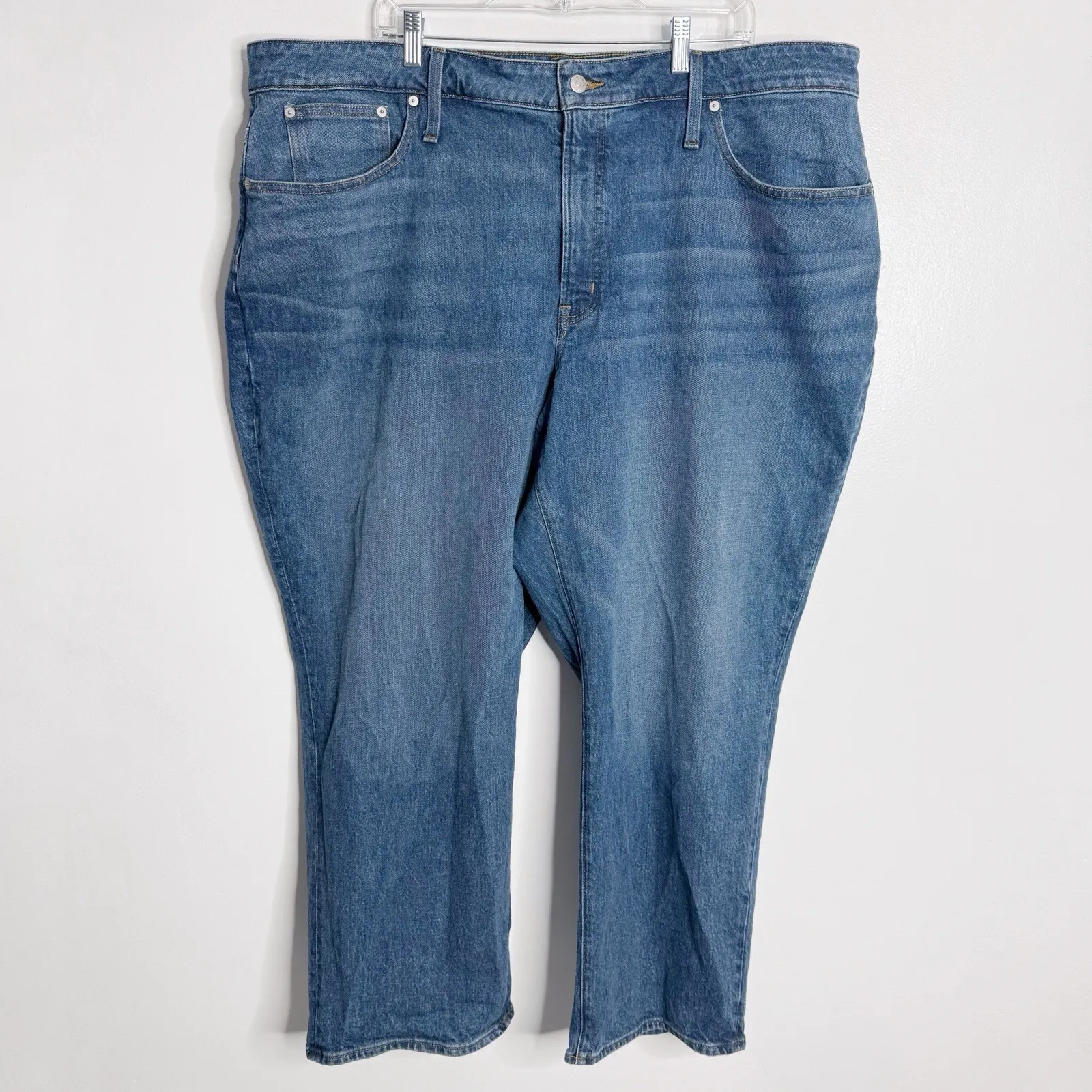 Madewell The Plus Curvy Perfect Vintage Straight Jean in Mayfield Wash‎ Size 26W - Image 2