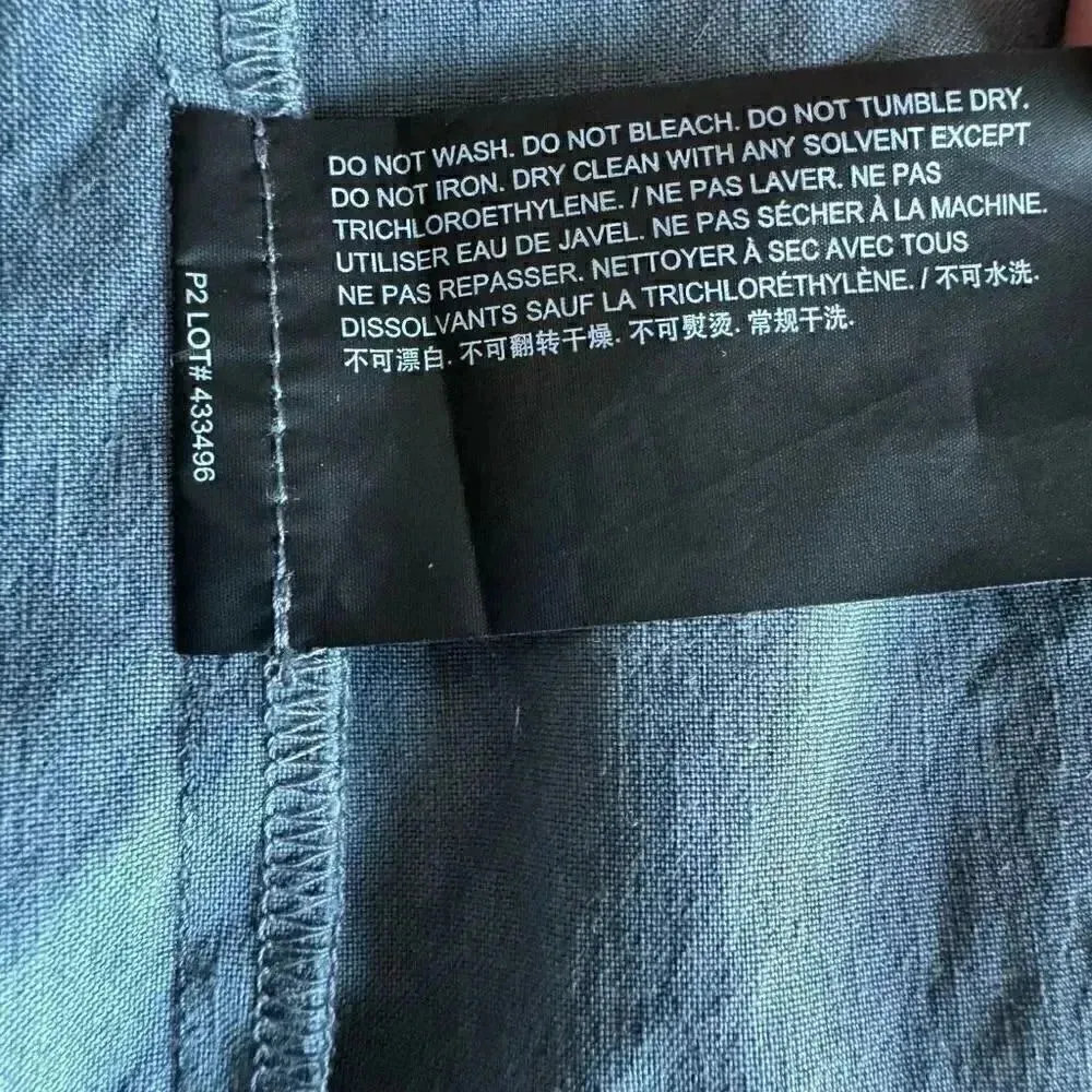 Theory Slip Square Neckline Viscose Blend Long Dress Maxi Stripes Sz 6 #1849 - Image 9