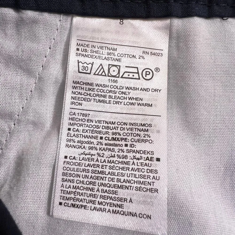 Old Navy Womens Everyday Short Chino Khaki Summer Shorts Navy Blue Size 8 - Image 8