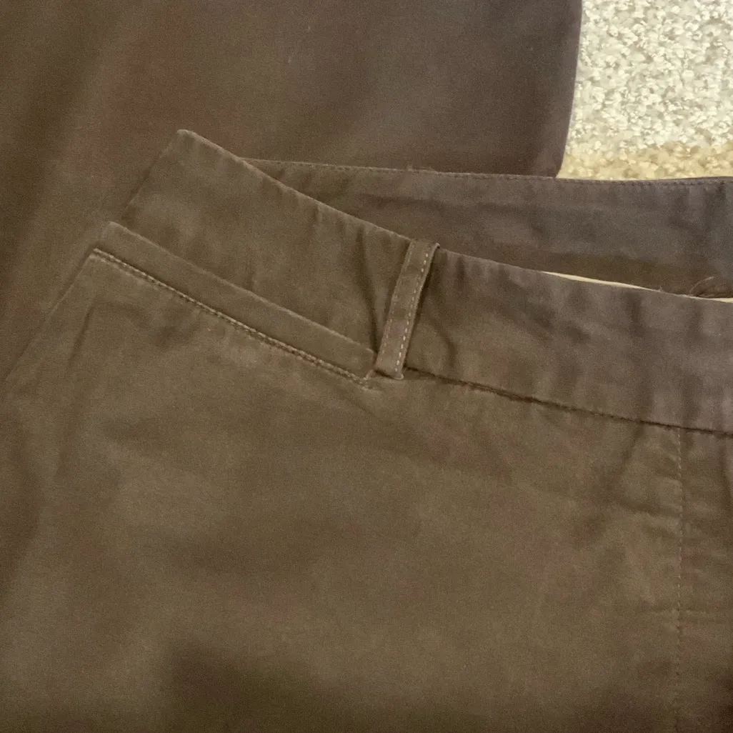 Worthington Dark Brown Flat Front Pants ~ Size 16 - Image 4
