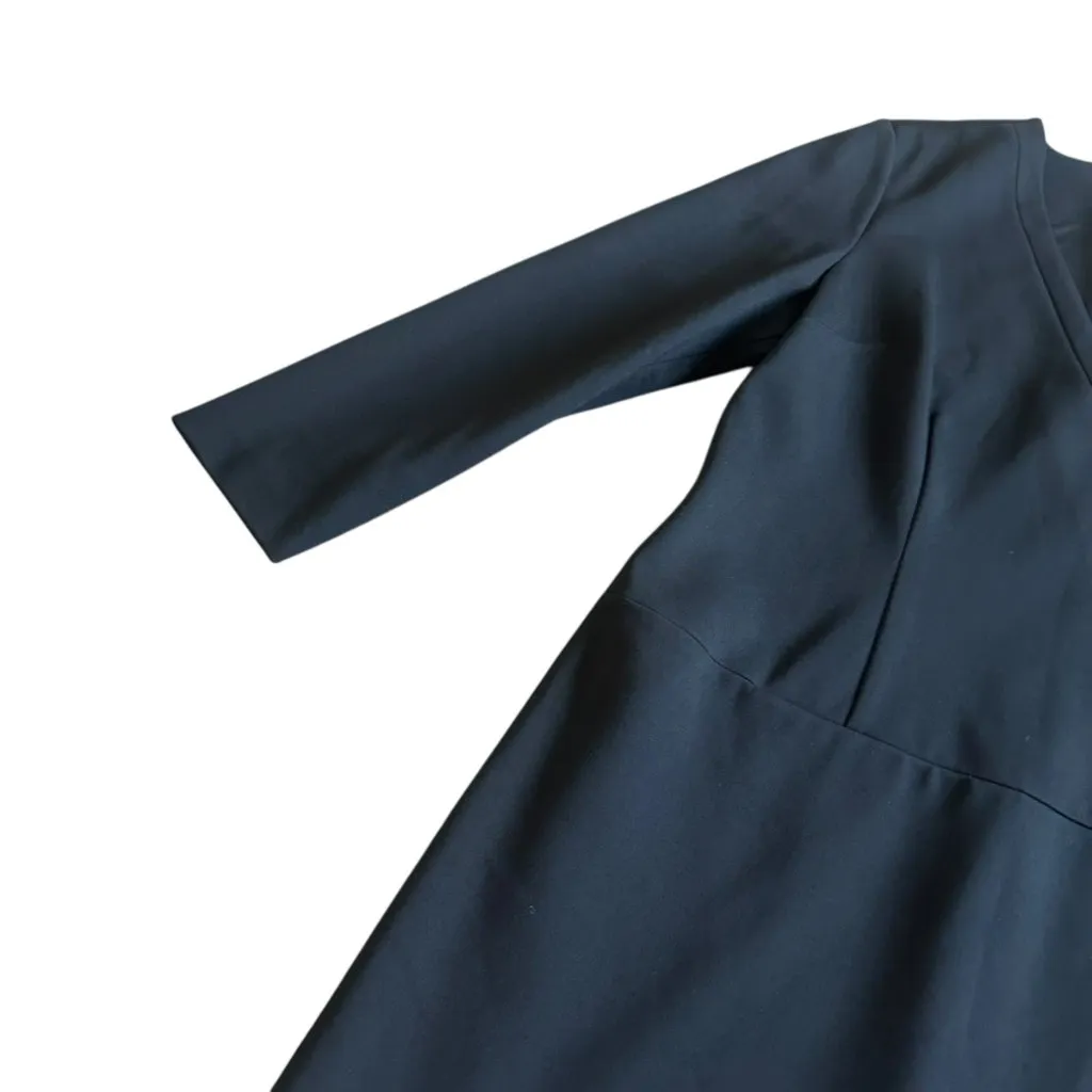 Cynthia Steffe Victoria Black Pointe Dress Faux Wrap Long Sleeve Size 12 Women's - Image 3