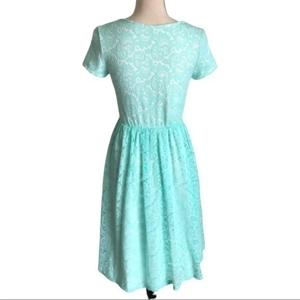 Jen Jenna Modest Lace Dress Or Bridesmaid Dress Size XS Green - Image 6